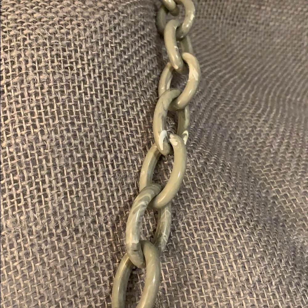 👁 Long Heavy “Pearl” + Chain Necklace - Picture 2 of 4